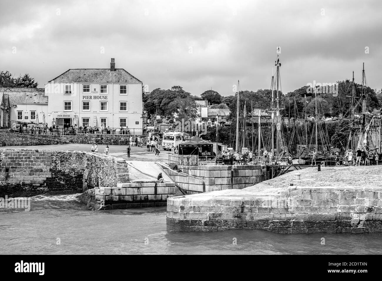 Charlestown dans Cornwall, attraction touristique populaire le pays de l'Ouest Banque D'Images