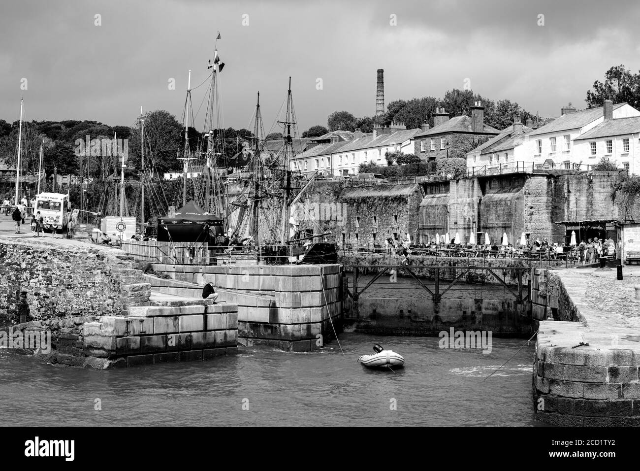 Charlestown dans Cornwall, attraction touristique populaire le pays de l'Ouest Banque D'Images
