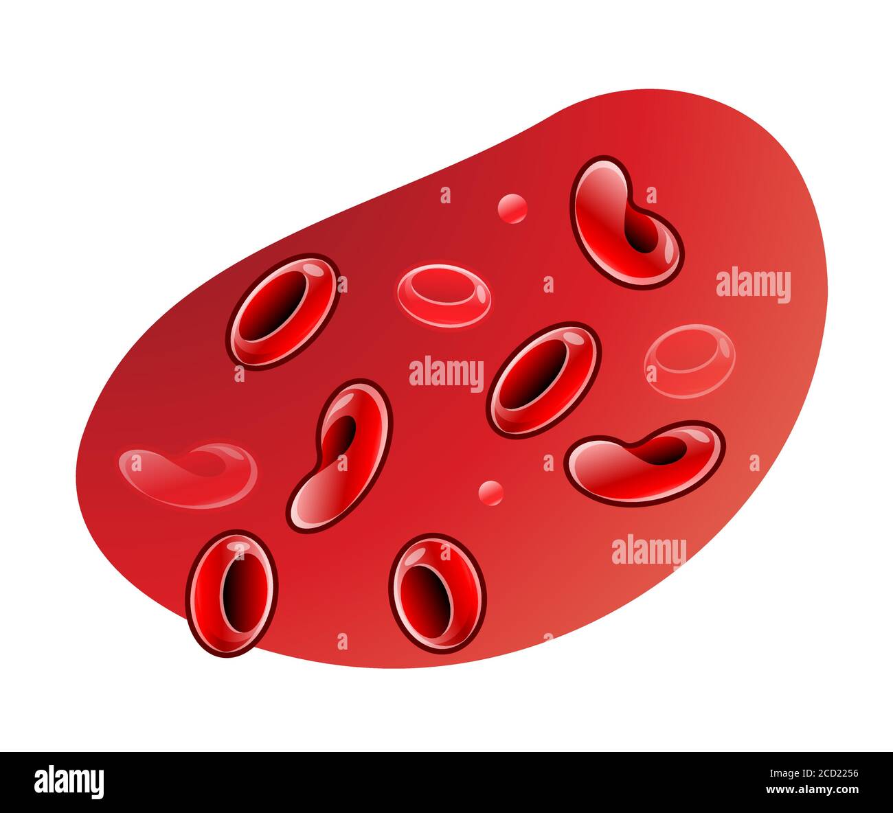 Illustration du stock d'icônes de globules rouges sous forme de fichier EPS 10 Illustration de Vecteur