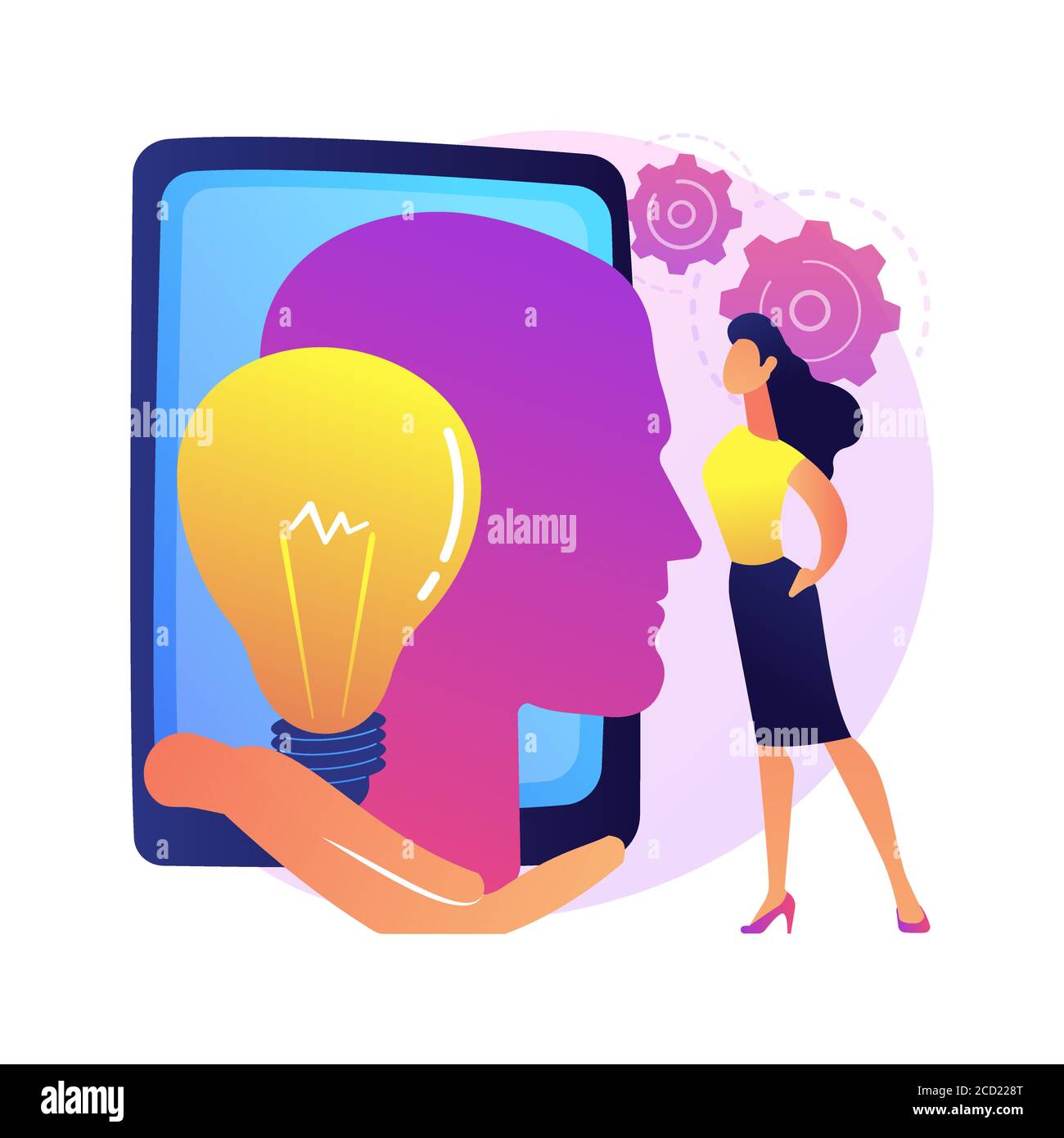 Illustration du vecteur de concept abstrait de sécurité psychologique. Illustration de Vecteur