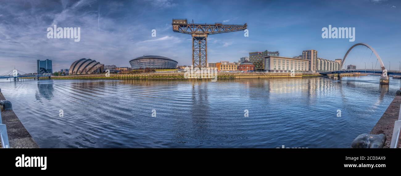 Le panorama Clydeside de Glasgow Banque D'Images