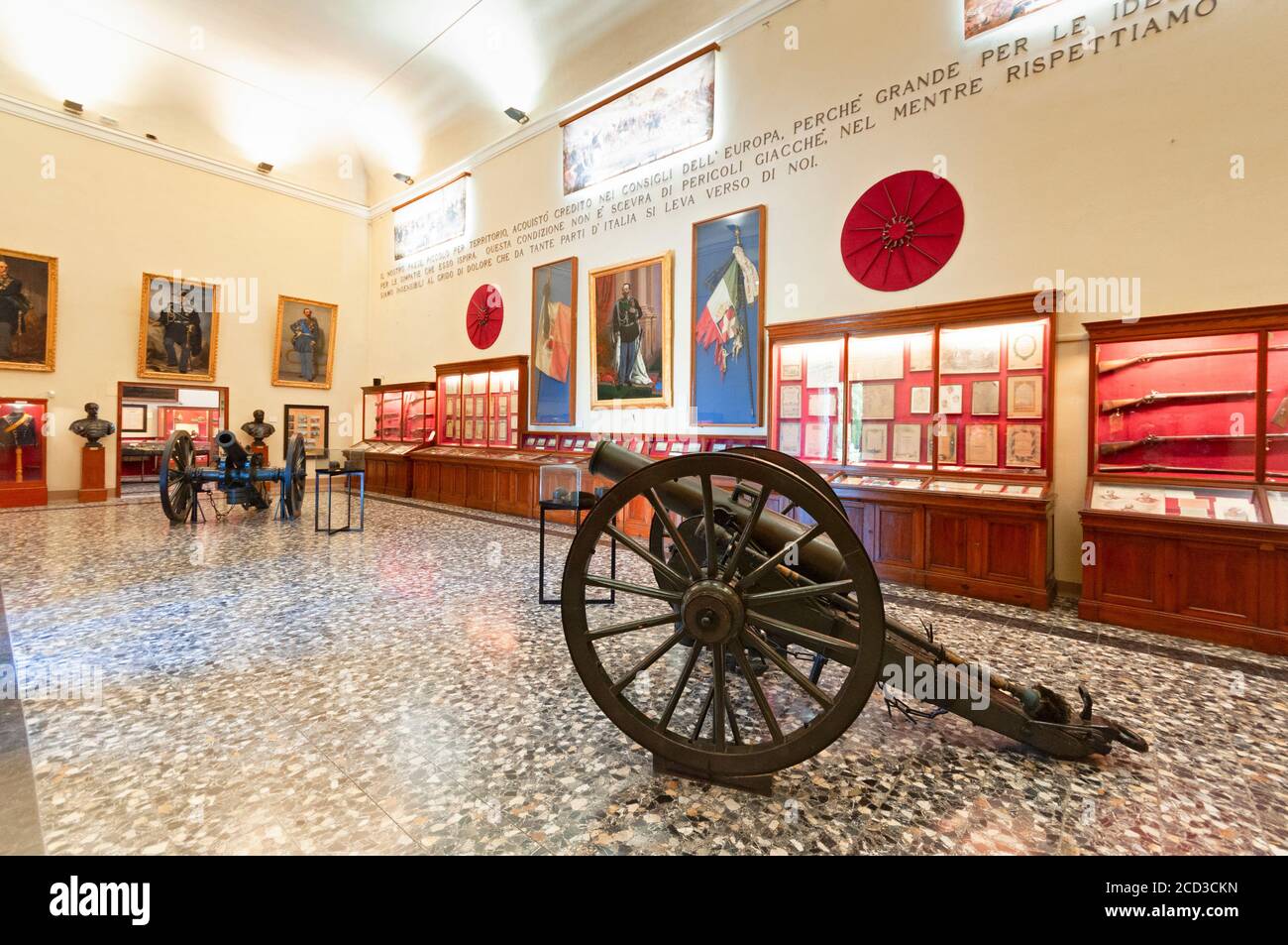 Italie, Lombardie, Desenzano del Garda, Musée Saint-Martin de la bataille, armes Banque D'Images