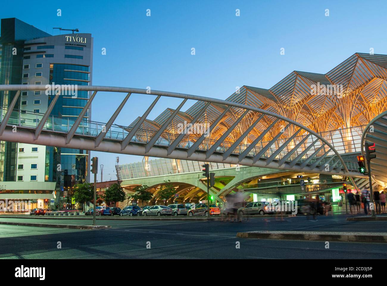 Partie moderne de la ville de Lisbonne Banque D'Images