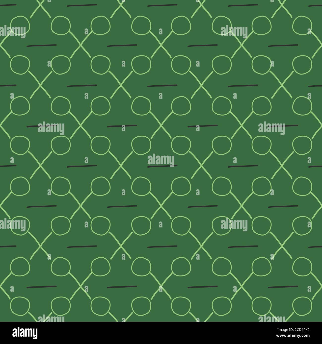 Répétition géométrique sans couture avec lignes d'intersection de grilles de cellules. Fond croisé vert vector graphiques motif graphique sans couture Illustration de Vecteur