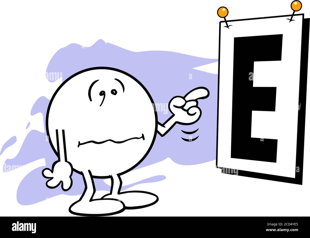 Carte des yeux Moodies Banque D'Images