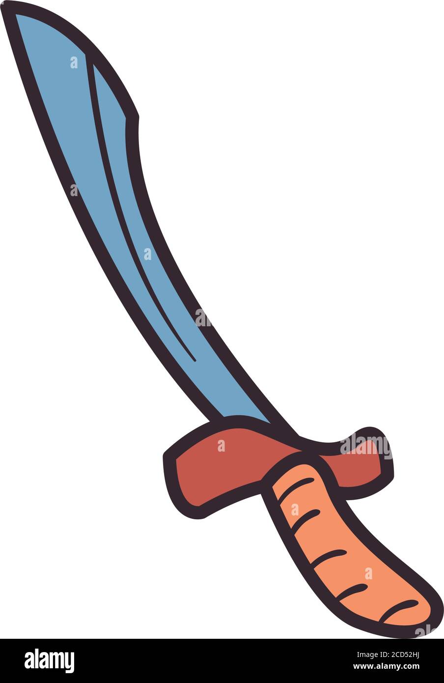 motif d'icône en forme de ligne d'épée turque et de bourre de style, guerre de lame de chevalier antique ancienne lutte ancienne et lutte contre la force et illustration vectorielle sur le thème du guerrier Illustration de Vecteur