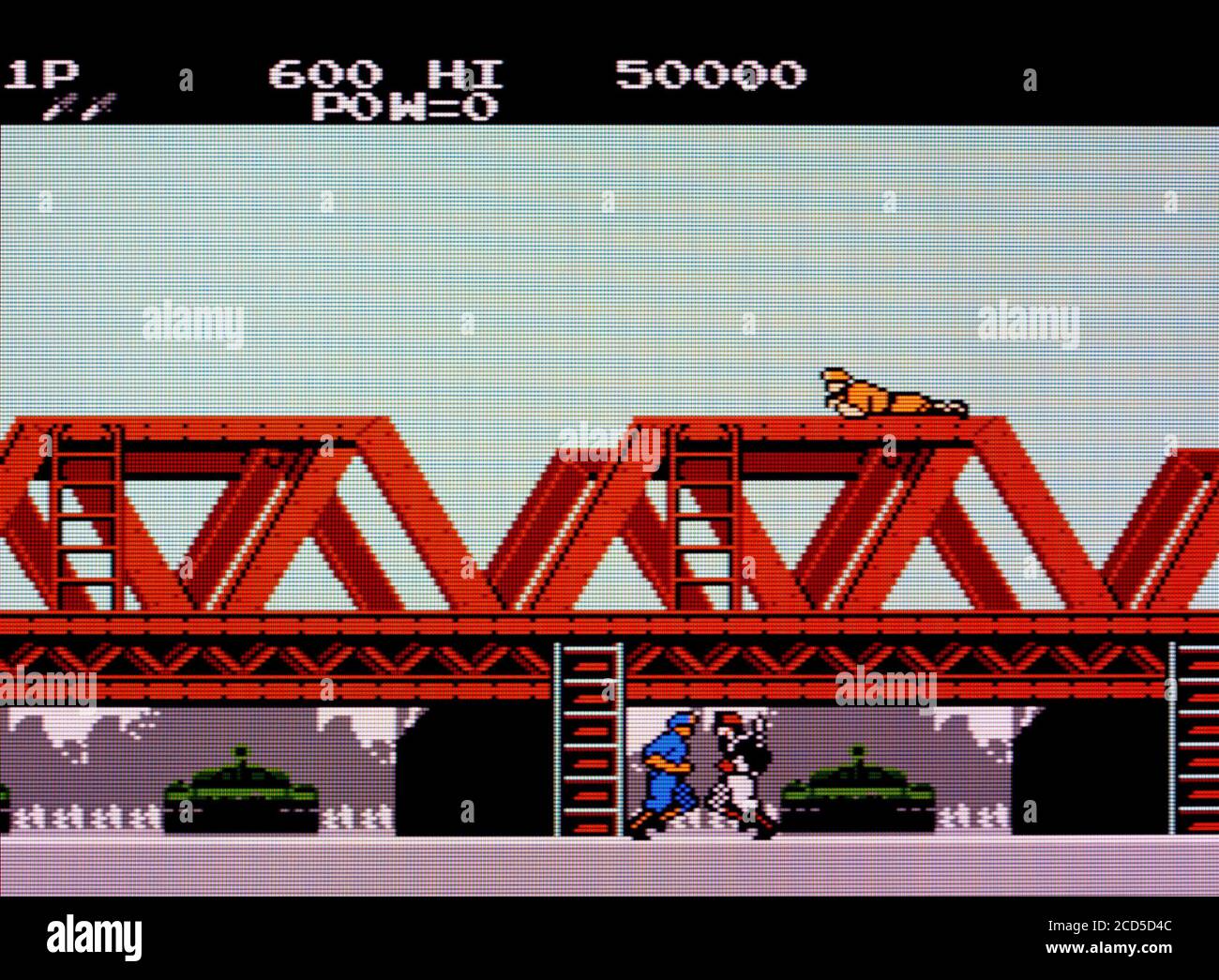 Green Beret - Nintendo Famicom Disk System Videogame - Editorial à utiliser uniquement Banque D'Images