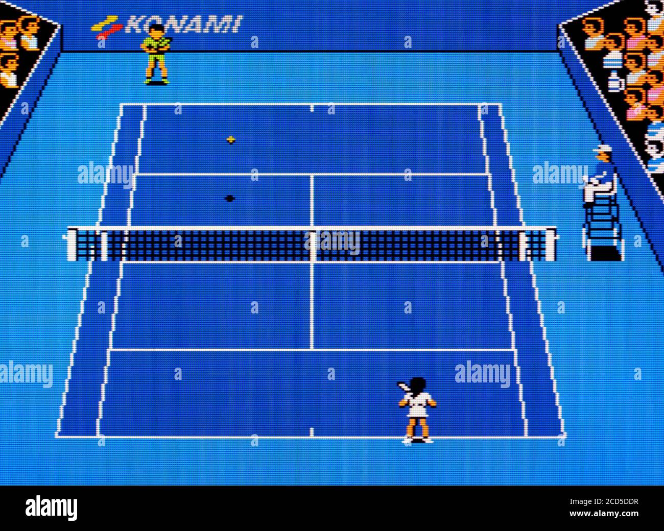 Konami tennis - Nintendo Famicom Disk System Videogame - Editorial à utiliser uniquement Banque D'Images