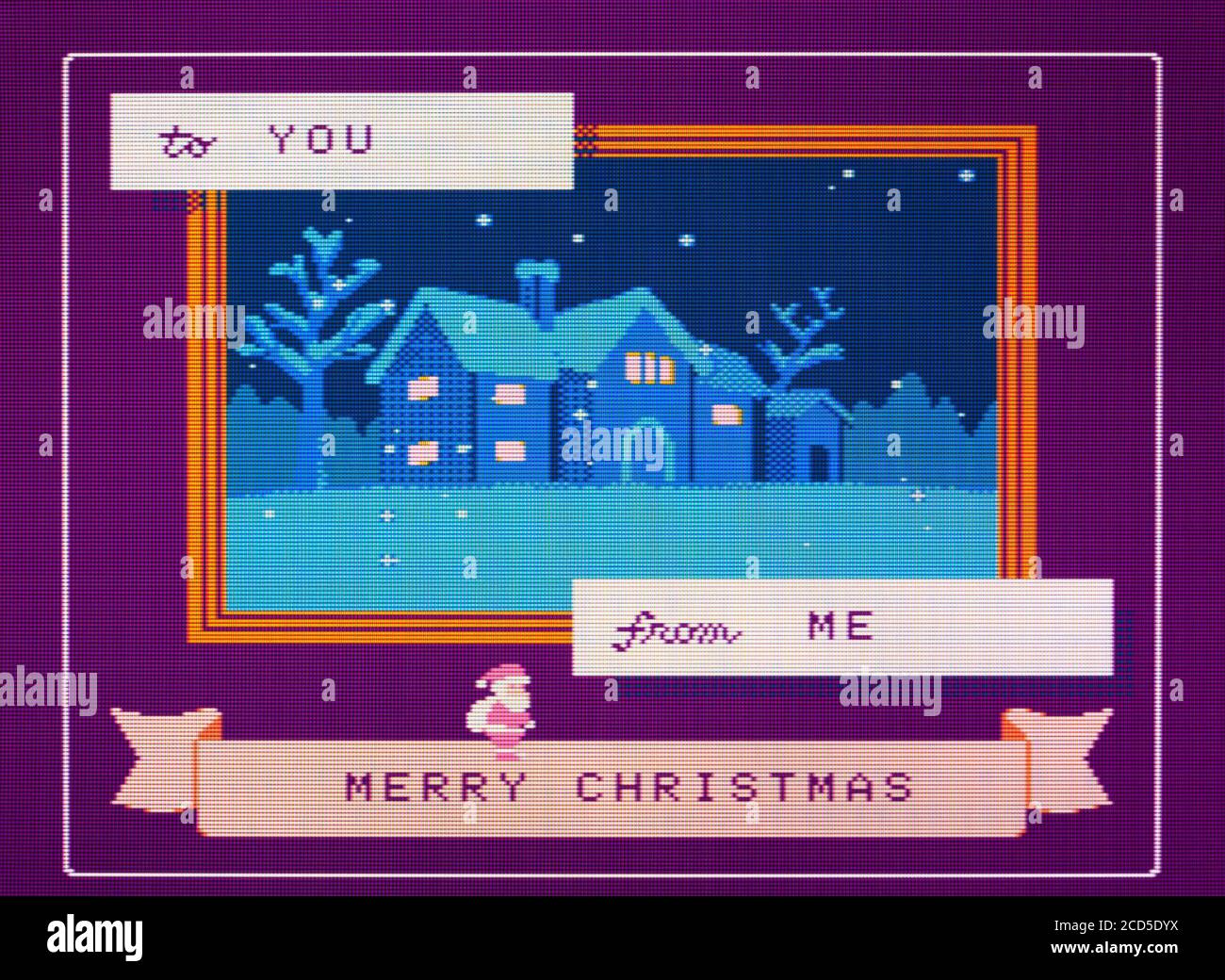 Santa Claus - Nintendo Famiciom Disk System Videogame - Editorial à utiliser uniquement Banque D'Images