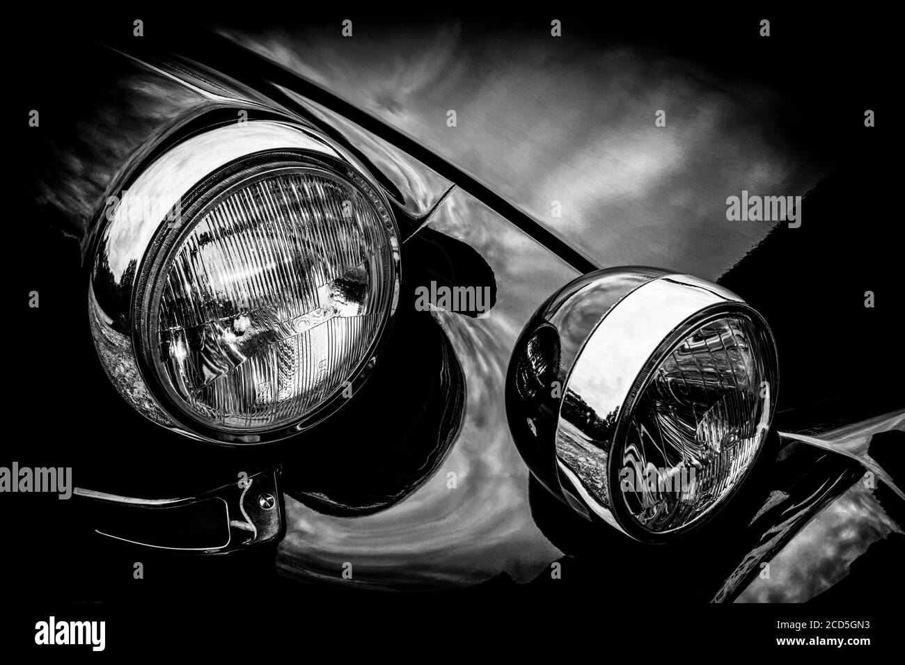 Close up of vintage car Banque D'Images