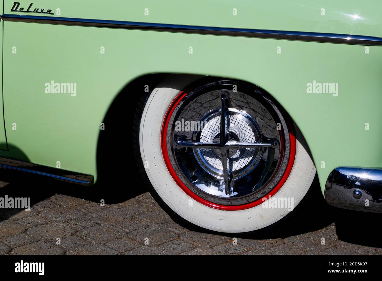 Close up of vintage car Banque D'Images