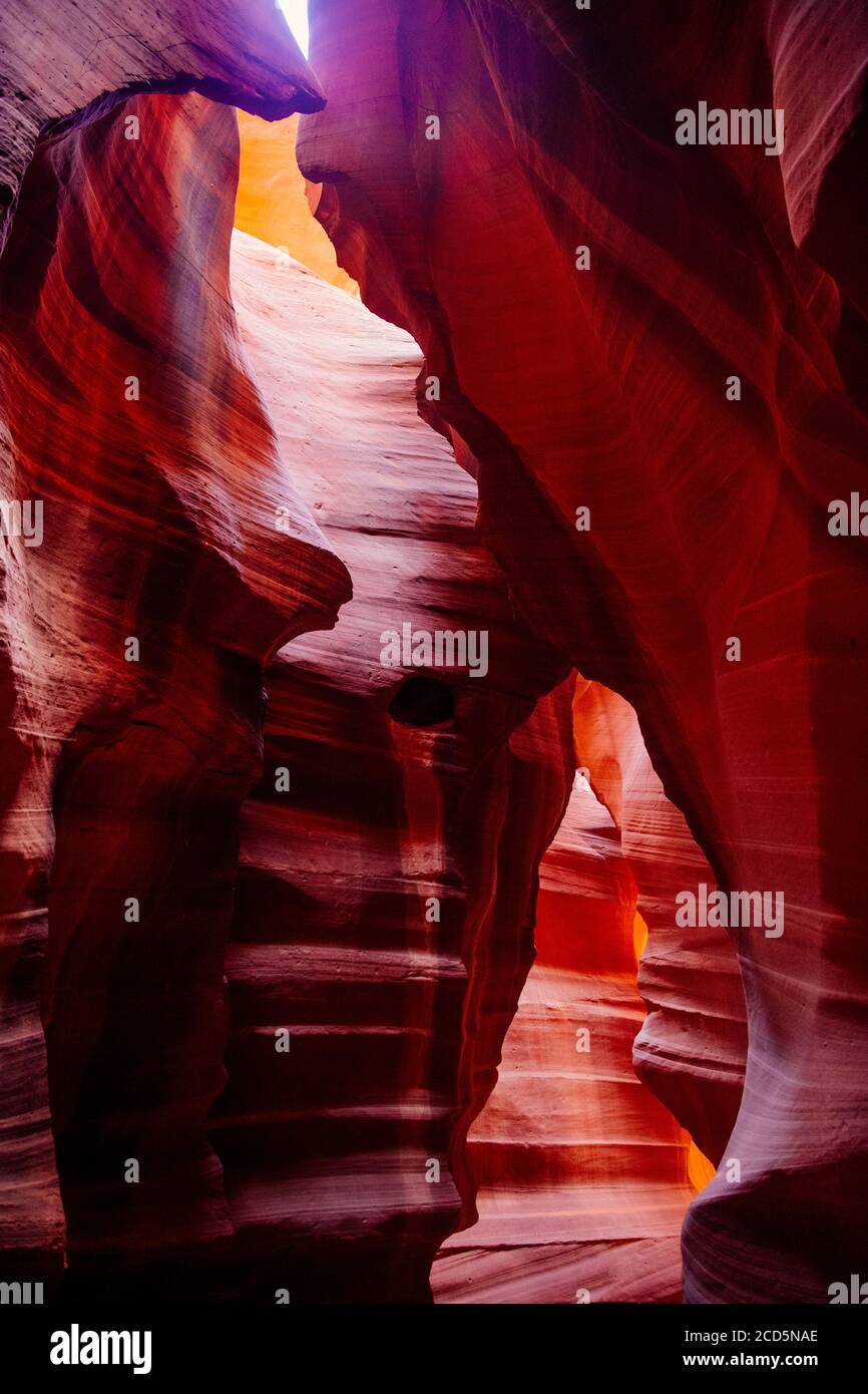 Antelope Canyon, nation Navaho, page, Arizona, États-Unis Banque D'Images