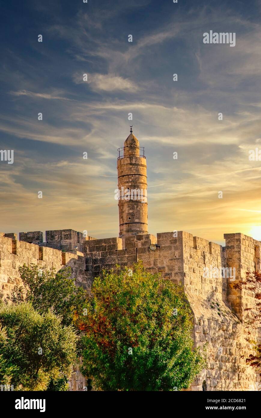 Un château par jour nuageux Banque D'Images