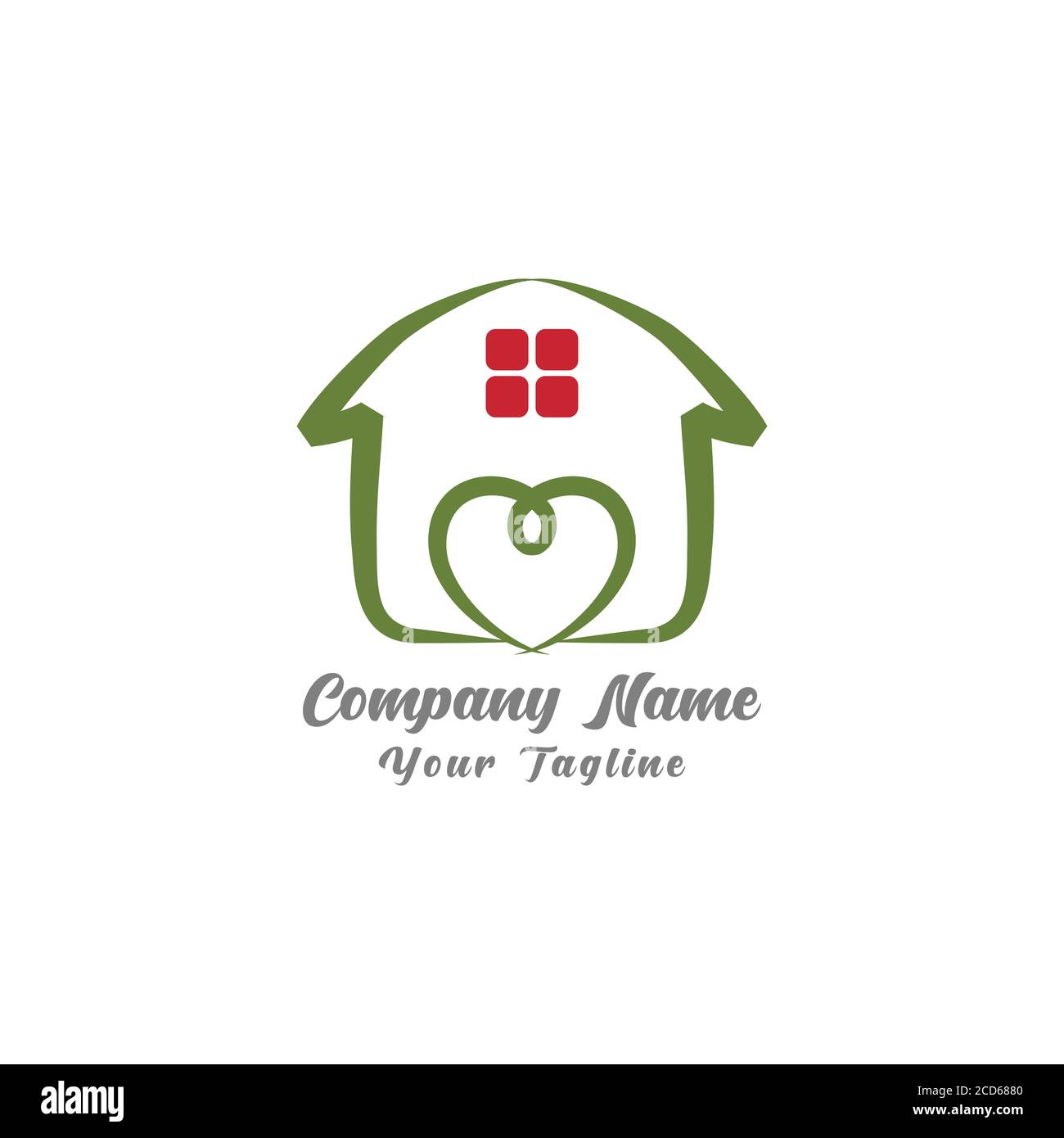 Vecteur ilustrateur graphique amour symbole maison. SPE 10 Illustration de Vecteur