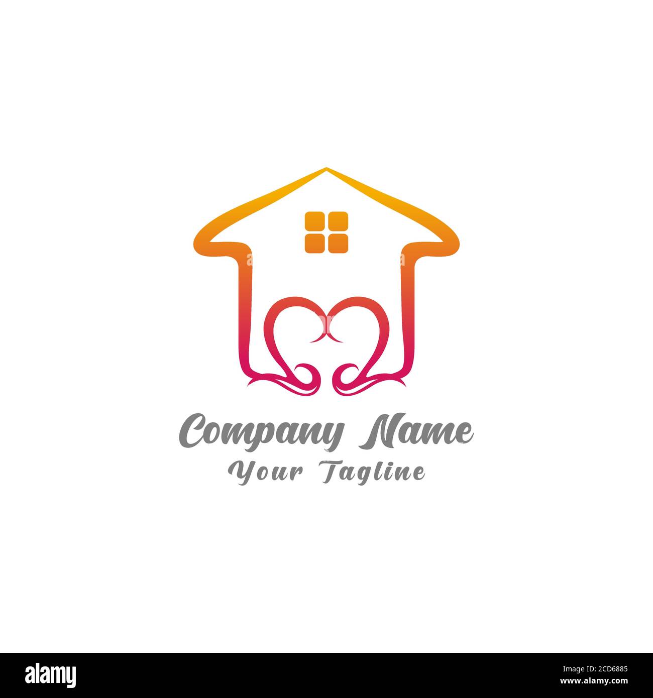 Vecteur ilustrateur graphique amour symbole maison. SPE 10 Illustration de Vecteur