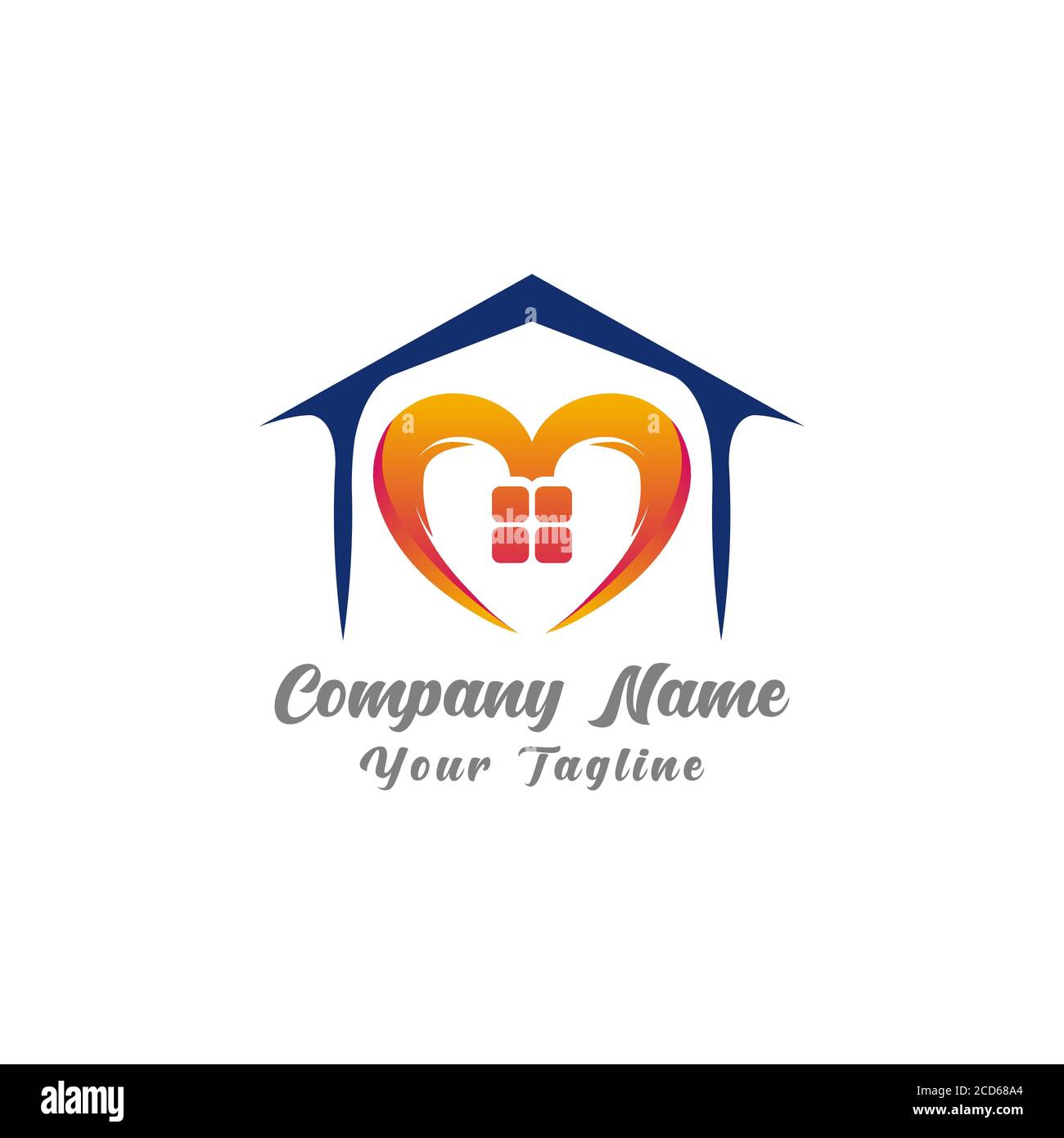 Vecteur ilustrateur graphique amour symbole maison. SPE 10 Illustration de Vecteur