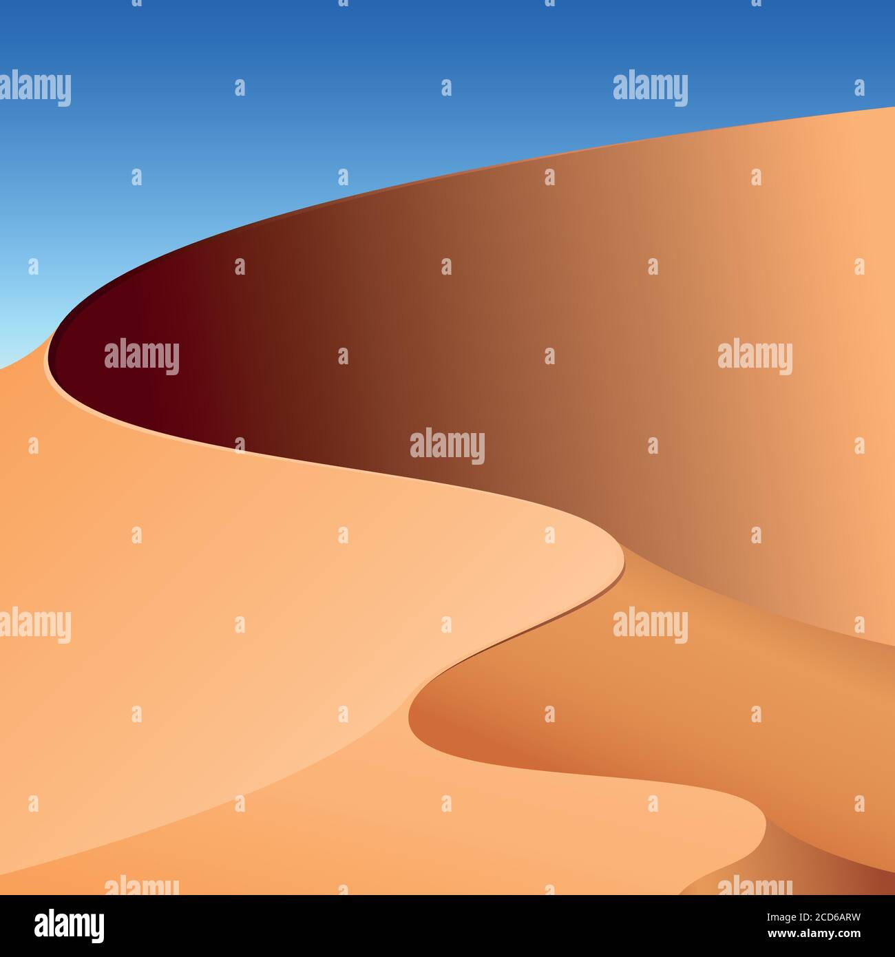 Dunes de sable. Arrière-plan vectoriel abstrait. Illustration de Vecteur