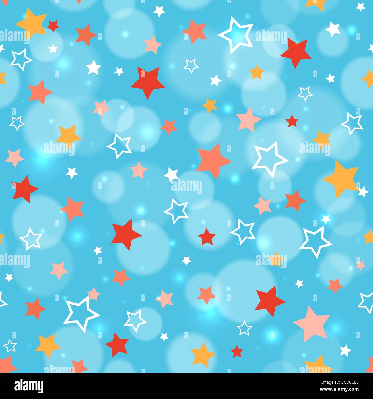 Fond festif avec étoiles multicolores. Motif sans coutures pour les fêtes. Ambiance festive de fête. Motif pour le papier d'emballage des fêtes. Tex vectoriel sans couture Illustration de Vecteur