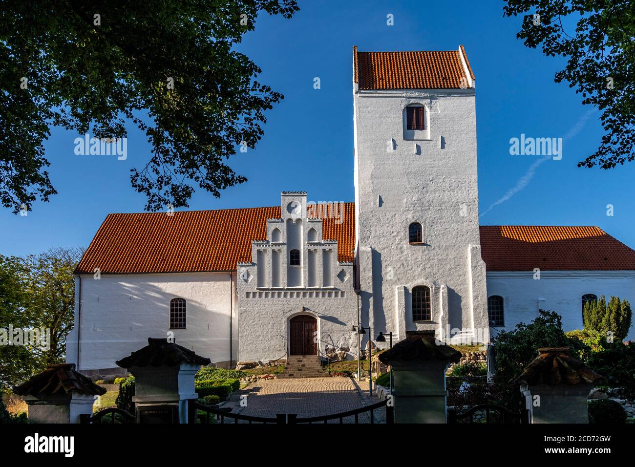 Die Kirche von humble, Insel Langeland, Dänemark, Europa | Umble Church, Langeland Island, Danemark, Europe Banque D'Images