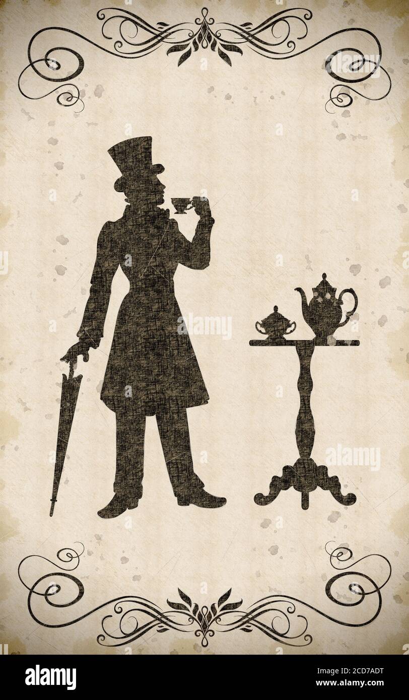 XIX siècle. Vintage Banque D'Images