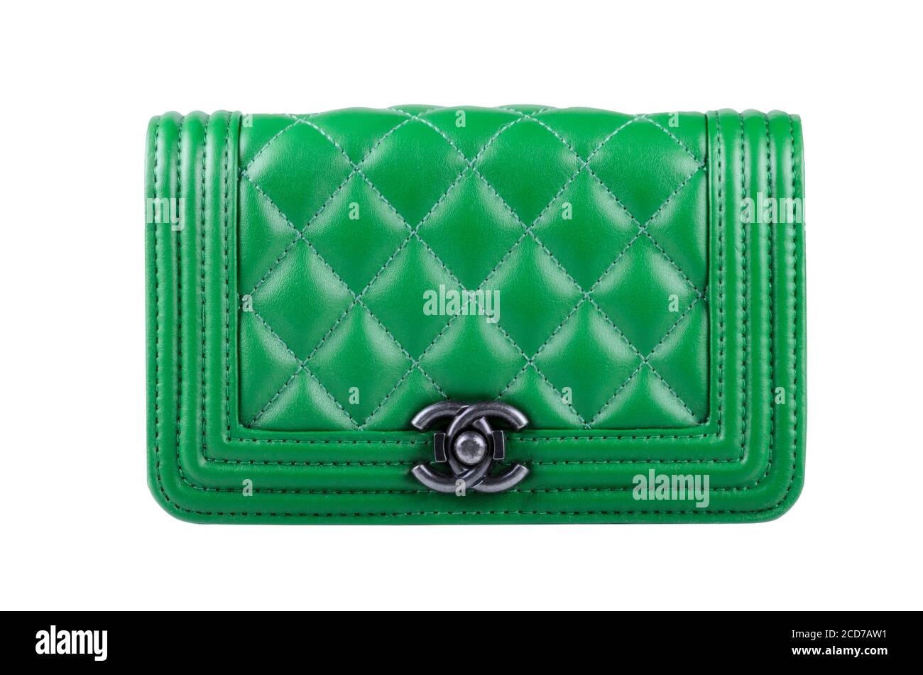 Russie, Moscou - décembre 2017 : photo de la marque verte Chanel Handbag Editorial Banque D'Images