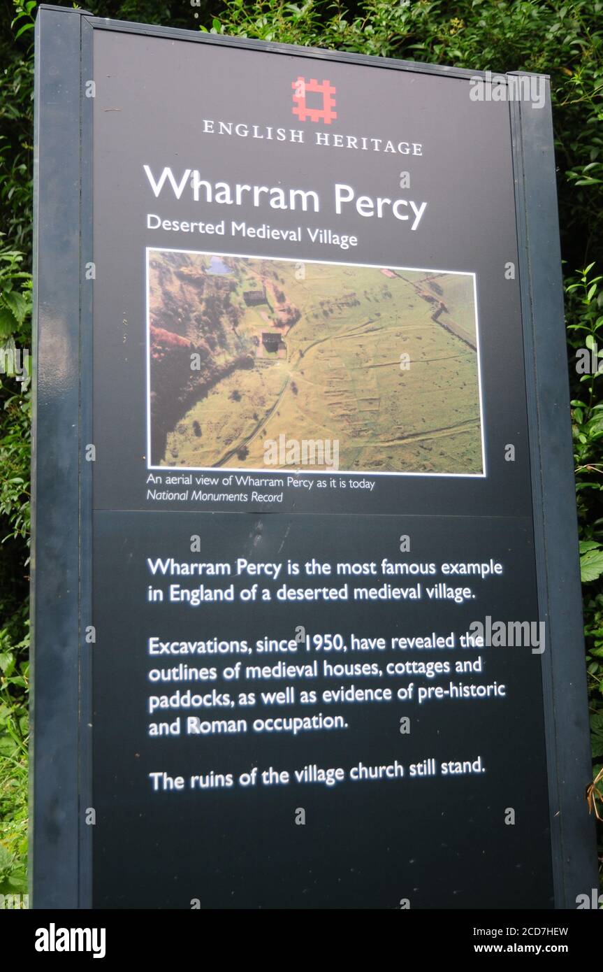 Wharram Percy Banque D'Images