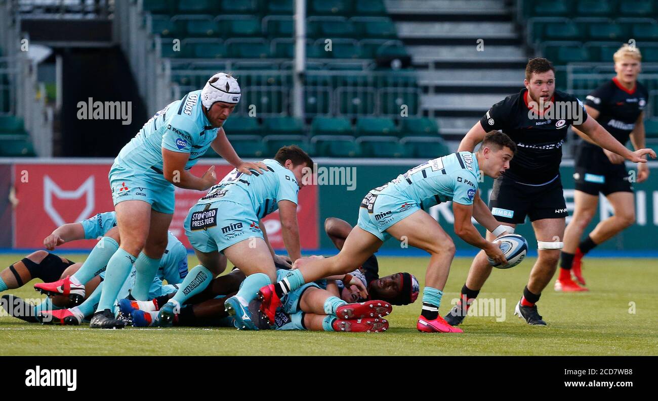 HENDON, Royaume-Uni, AOÛT 26:Charlie Chapman de Gloucester pendant Gallagher Premiership Rugby entre Saracens et Gloucester à Allianz Park sta Banque D'Images