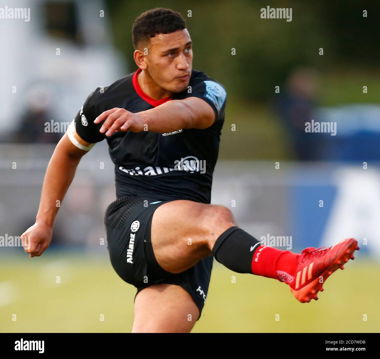 HENDON, Royaume-Uni, AOÛT 26:Manu Vunipola de Saracens pendant Gallagher Premiership Rugby entre Saracens et Gloucester à Allianz Park stadi Banque D'Images