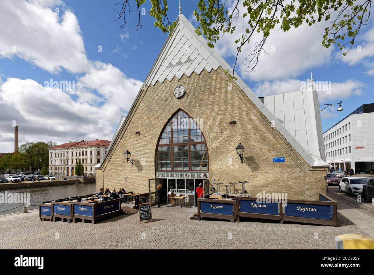 Feskekorka, église de poissons de Göteborg, Suède Banque D'Images