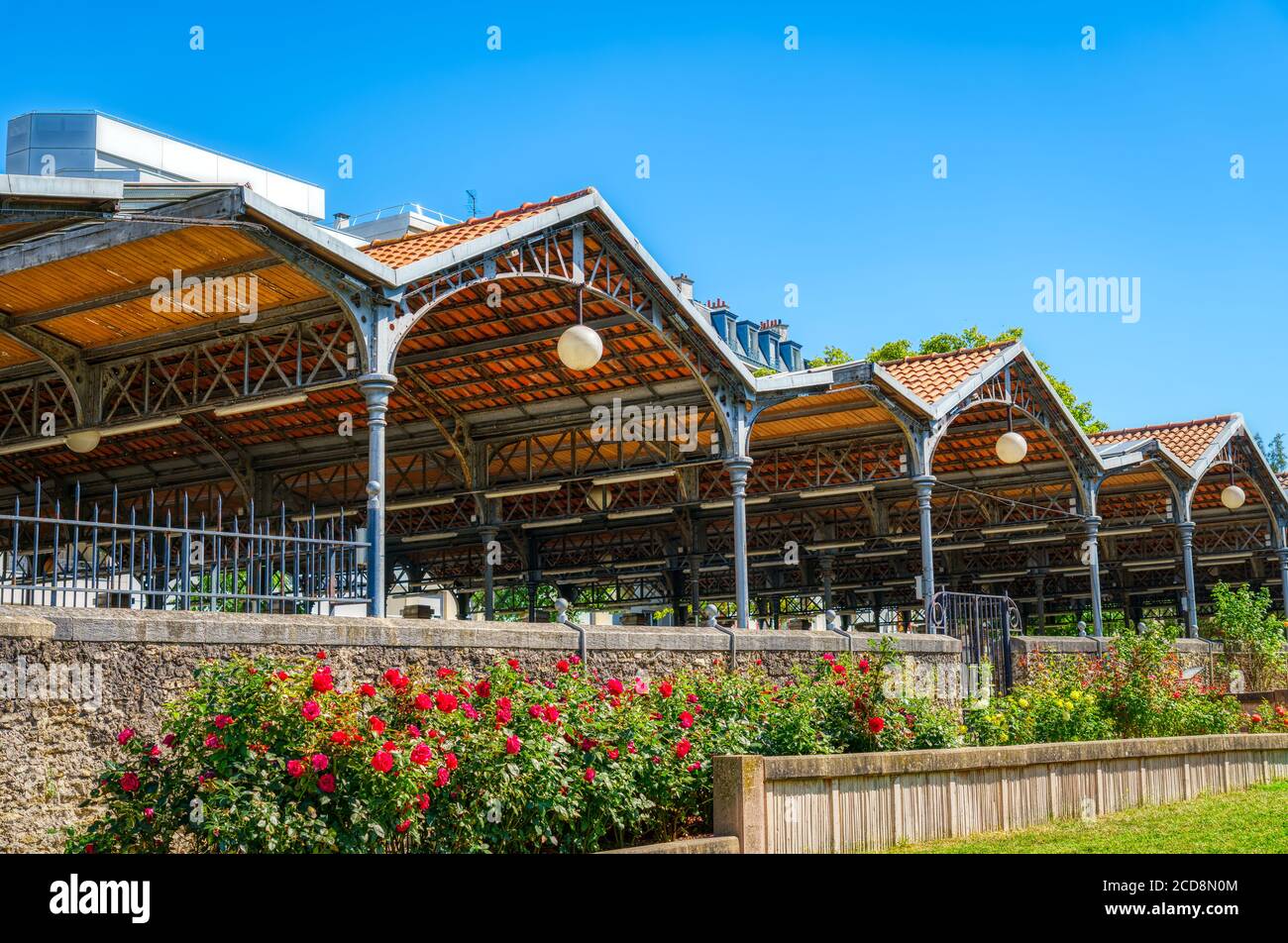 Marché équestre sur la rue Brancion près du Parc Brassens à