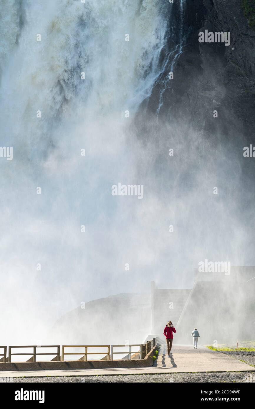 Canada, Québec, Boischatel, la chute de Montmorency Banque D'Images