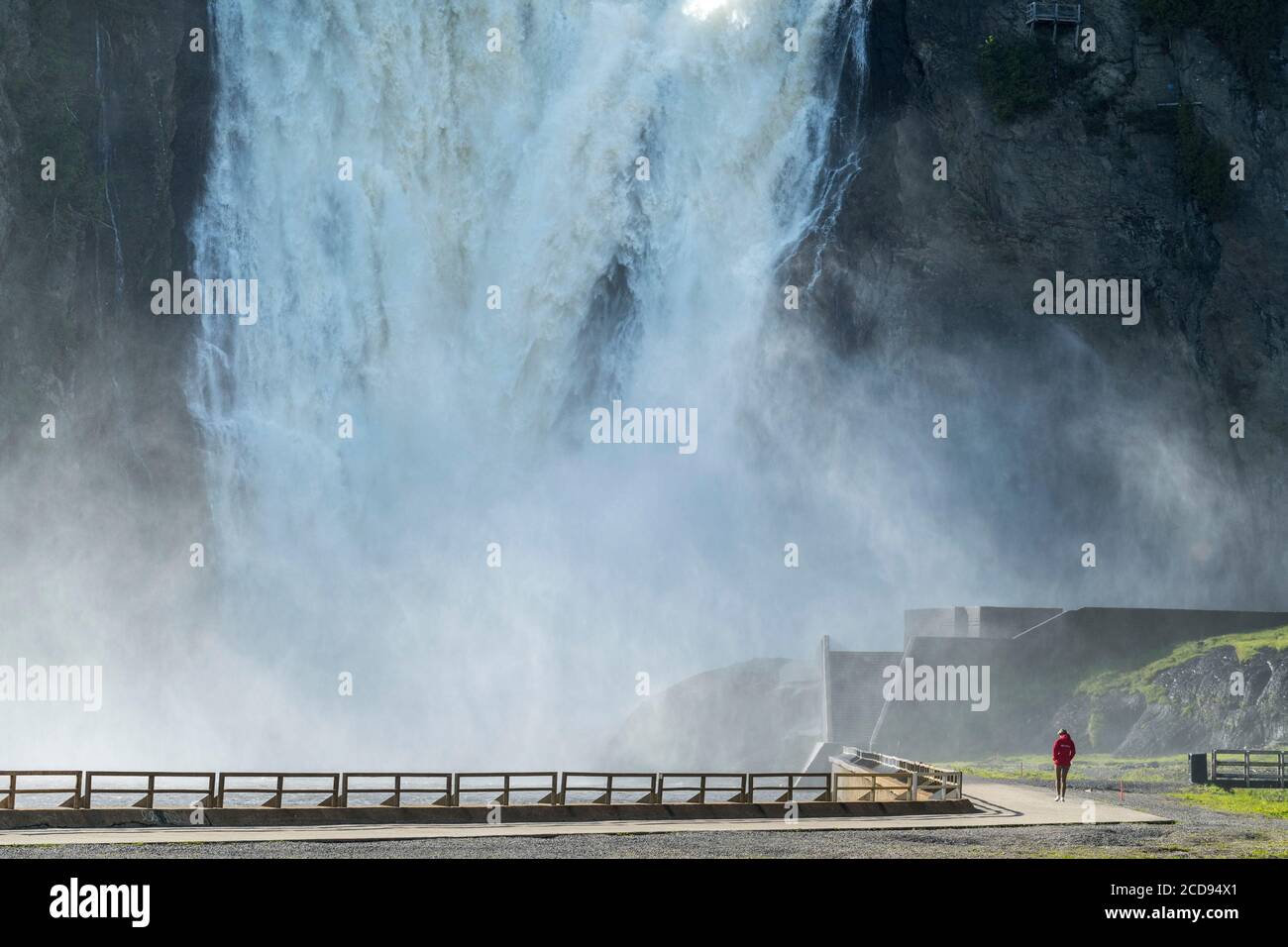 Canada, Québec, Boischatel, la chute de Montmorency Banque D'Images