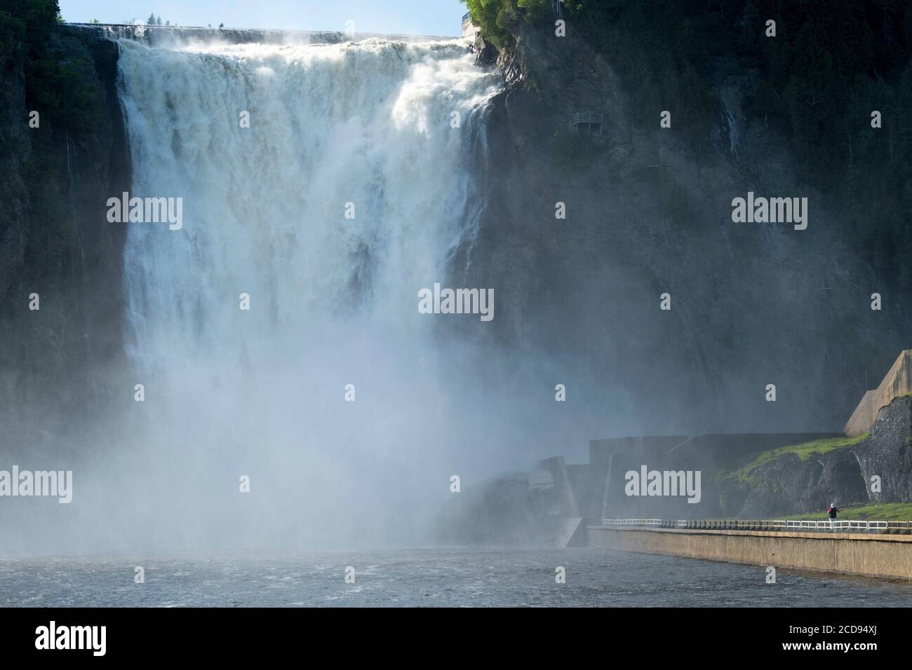 Canada, Québec, Boischatel, la chute de Montmorency Banque D'Images