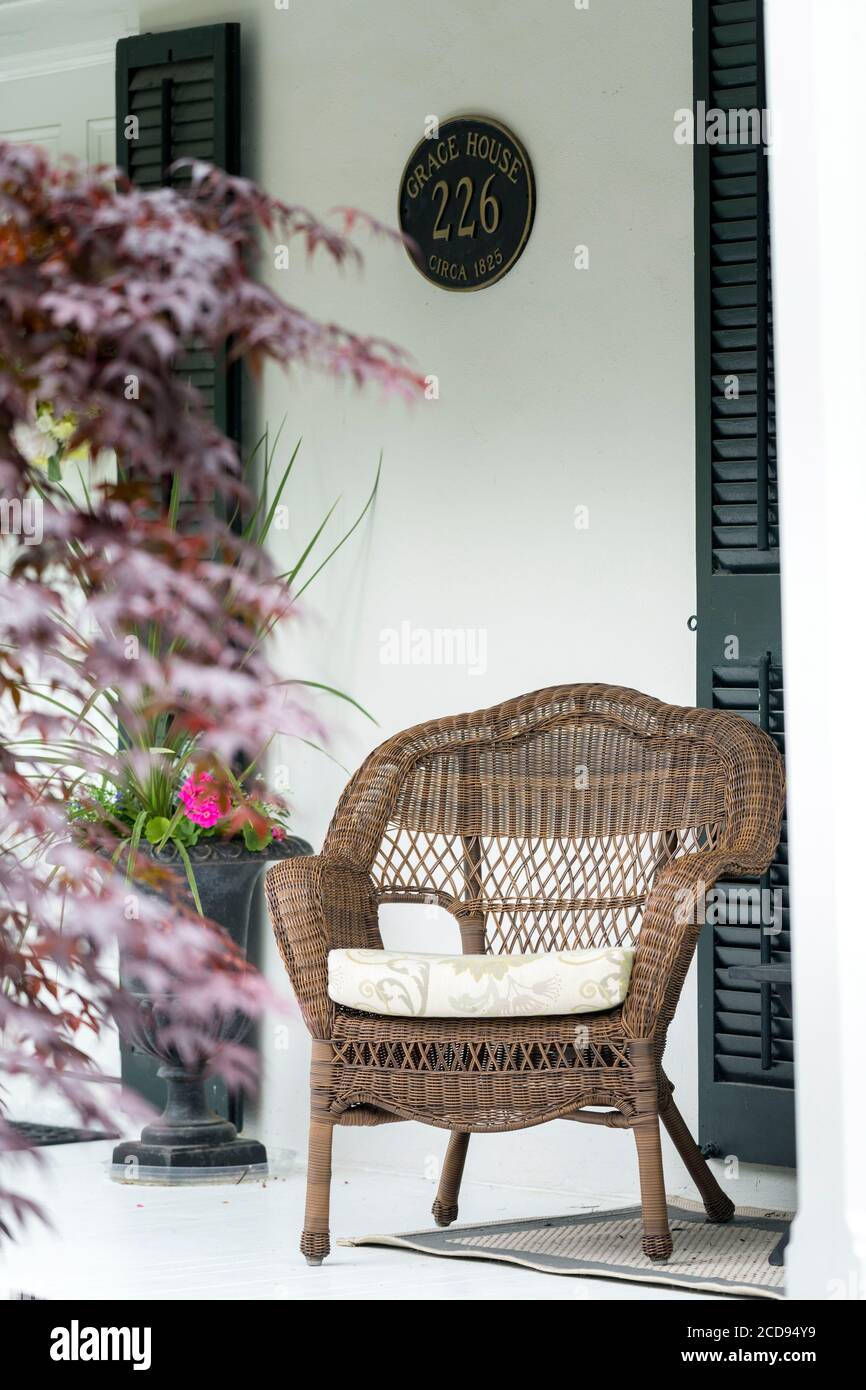 Canada, Niagara-on-the-Lake, détails typiques de la maison Banque D'Images