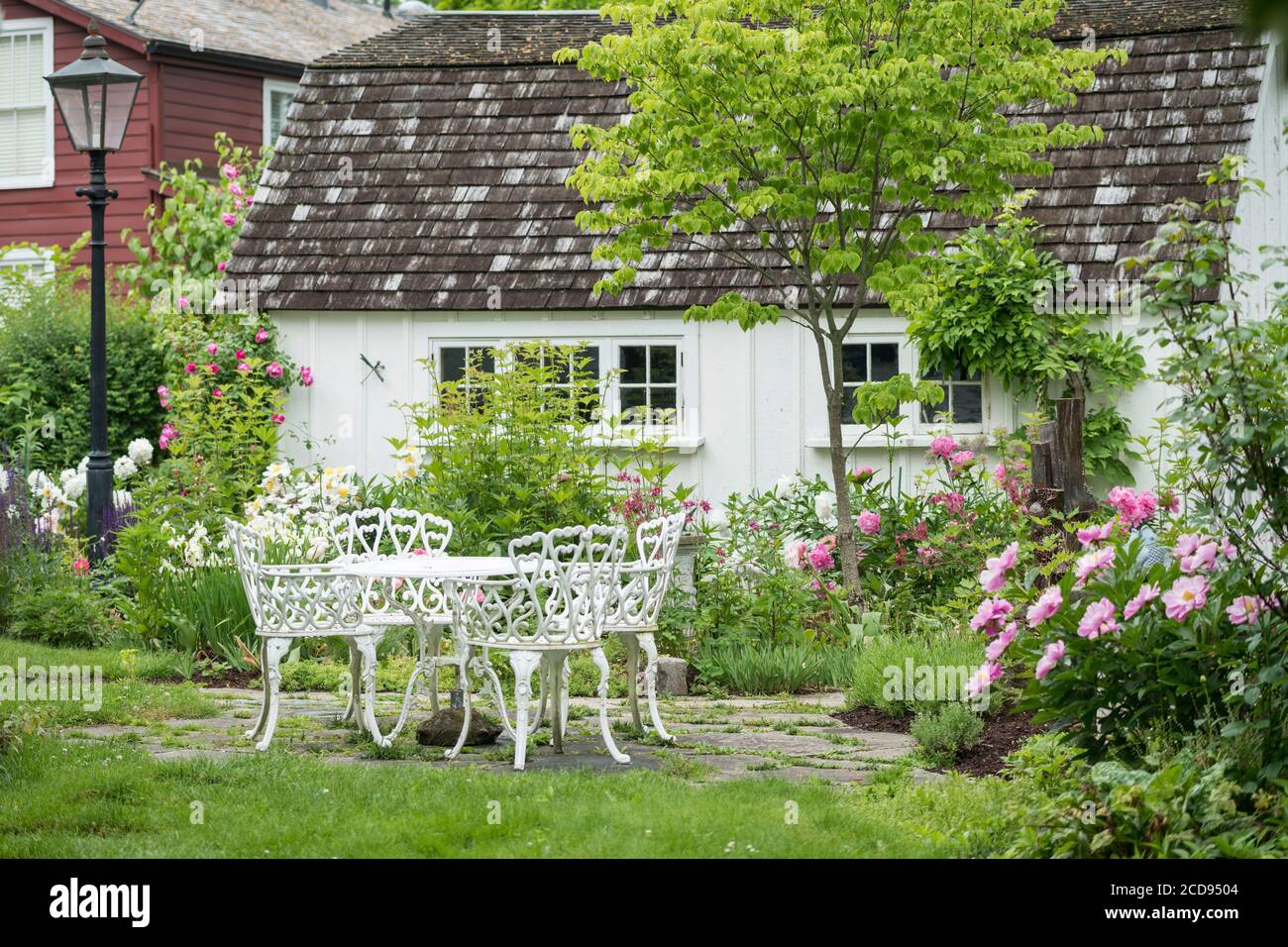 Canada, Niagara-on-the-Lake, détails typiques de la maison Banque D'Images
