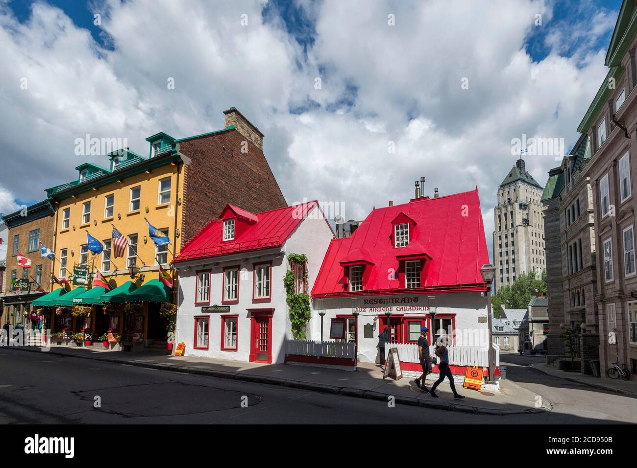 Canada, Québec, Québec, Maison historique Jacquet, rue Saint-Louis Banque D'Images