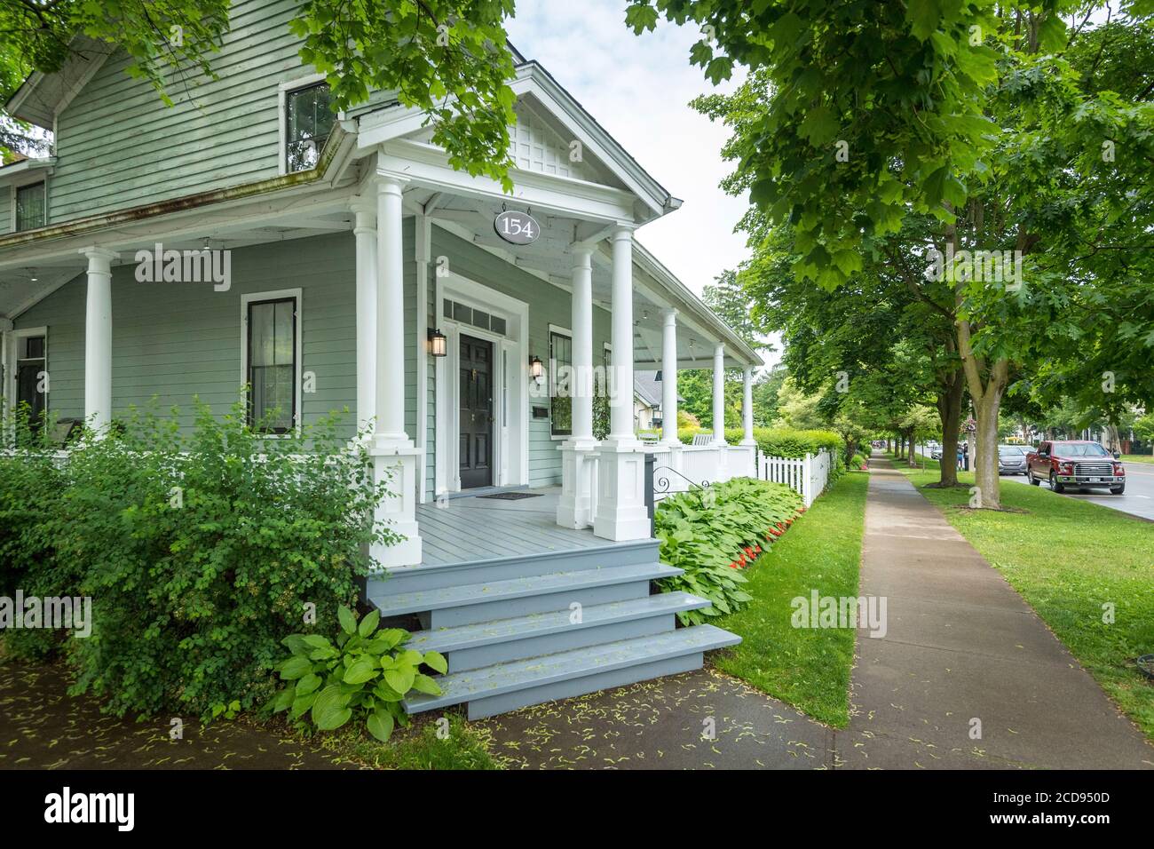 Canada, Niagara-on-the-Lake, détails typiques de la maison Banque D'Images