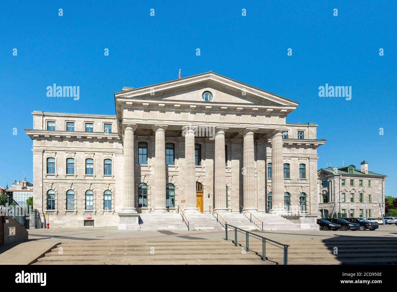 Canada, Québec, Québec, immeuble des douanes sur le Vieux-Port Banque D'Images