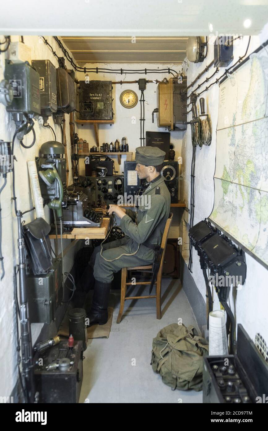 France, Calvados, Côte de Nacre, Ouistreham, Musée de l'Atlantique dans un bunker allemand Banque D'Images