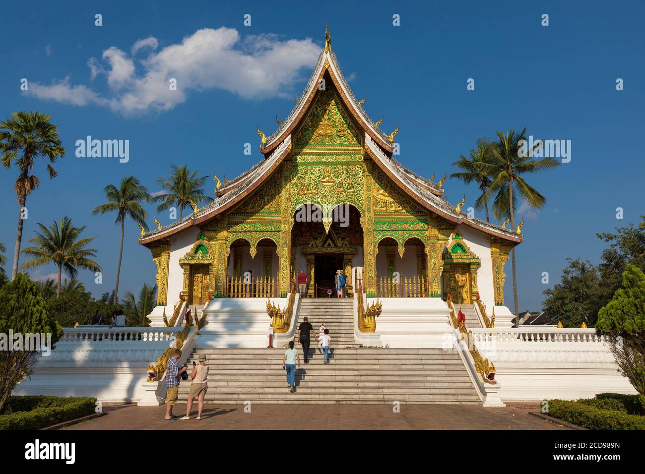 Laos, province de Luang Prabang, Luang Prabang, Haw Pha Bang à l'intérieur du Palais Royal Banque D'Images
