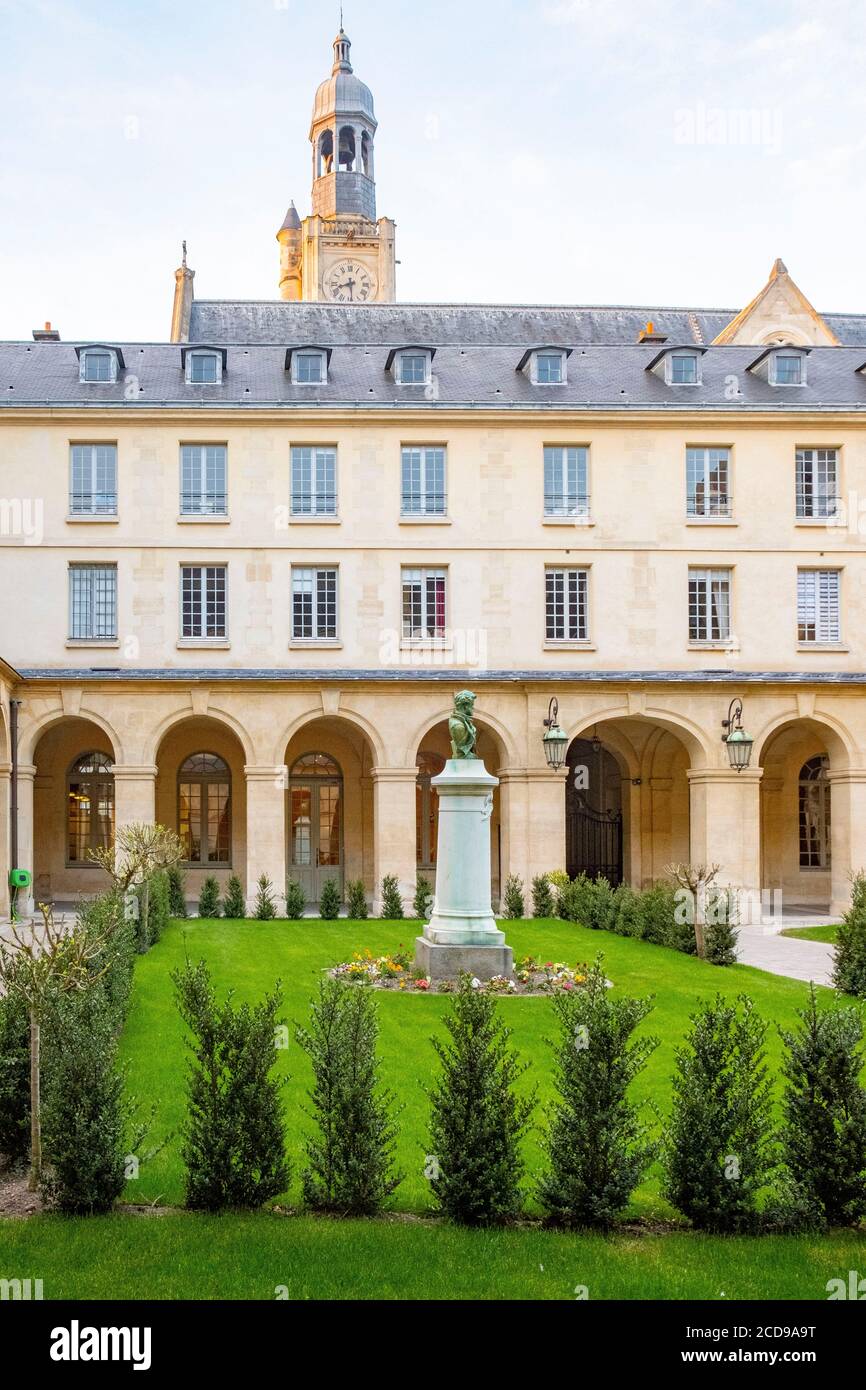 France, Paris, quartier de montagne Sainte Geneviève, Ecole secondaire Henri IV Banque D'Images