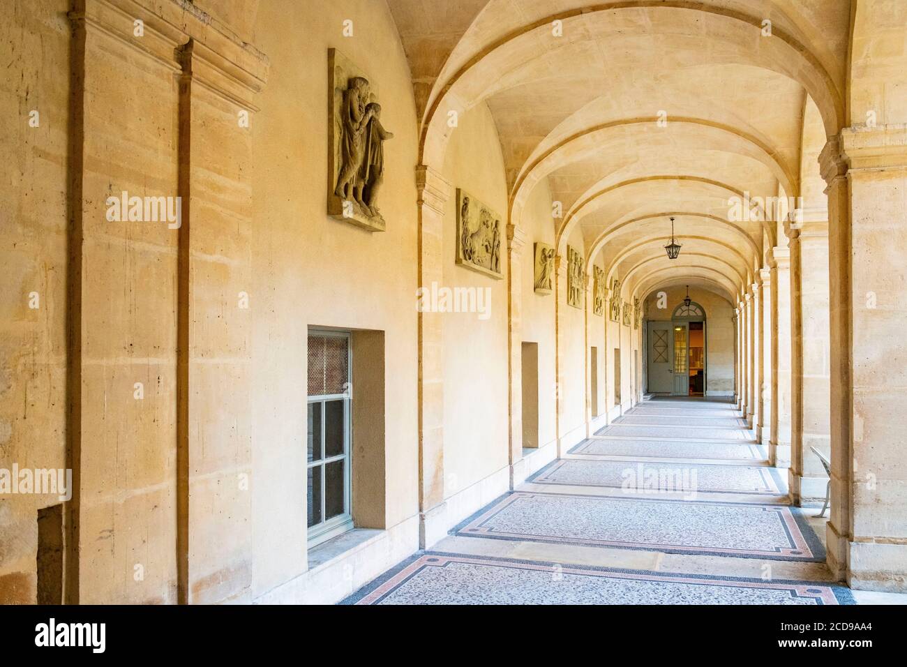 France, Paris, quartier de montagne Sainte Geneviève, Ecole secondaire Henri IV Banque D'Images