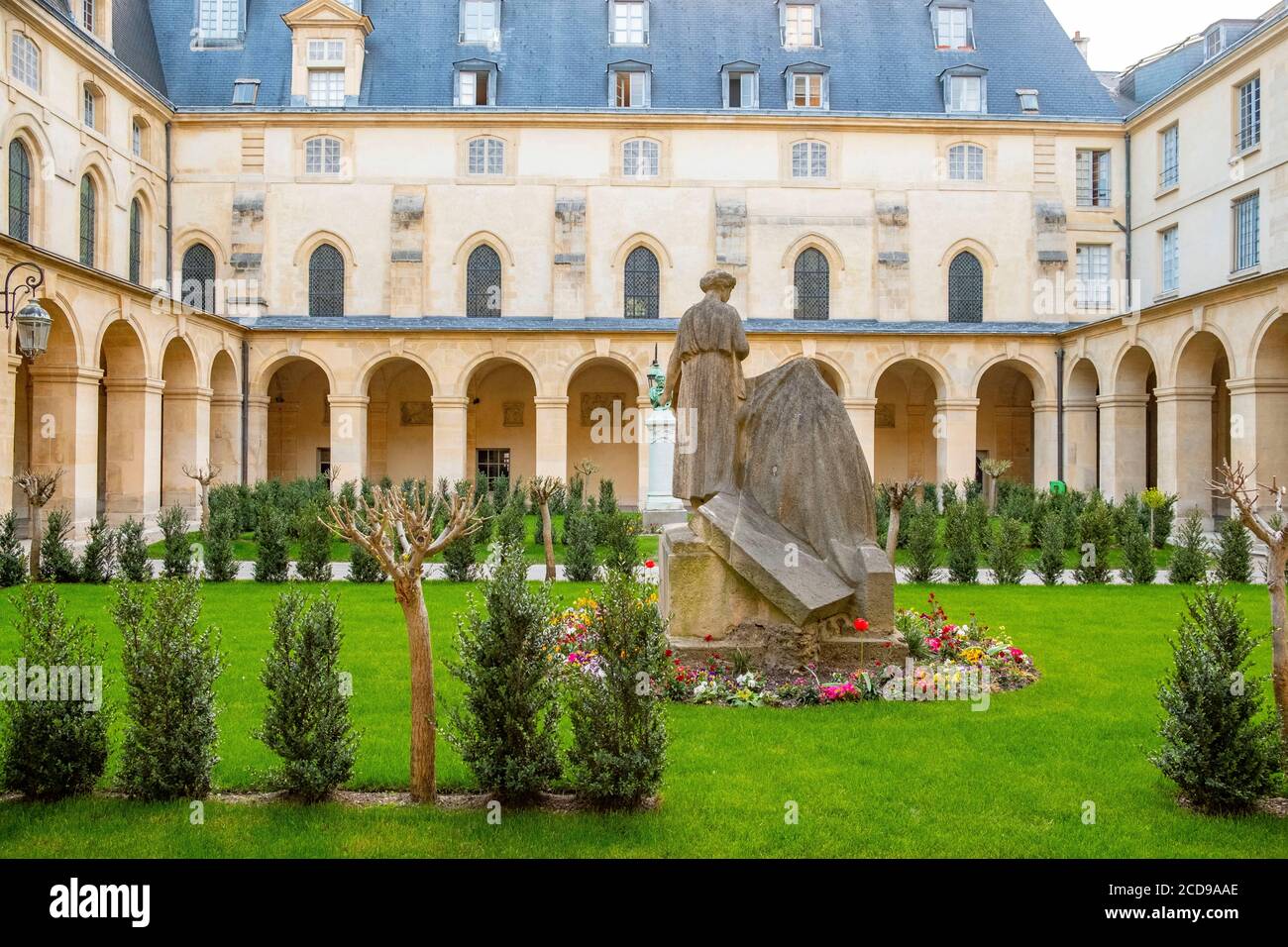 France, Paris, quartier de montagne Sainte Geneviève, Ecole secondaire Henri IV Banque D'Images