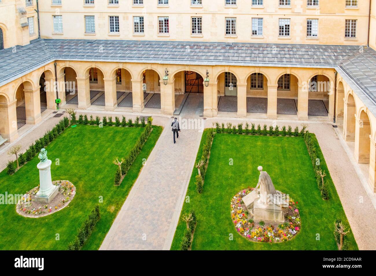 France, Paris, quartier de montagne Sainte Geneviève, Ecole secondaire Henri IV Banque D'Images