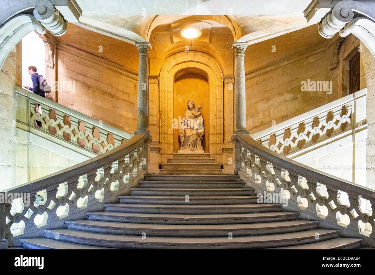 France, Paris, quartier de montagne Sainte Geneviève, Ecole secondaire Henri IV Banque D'Images