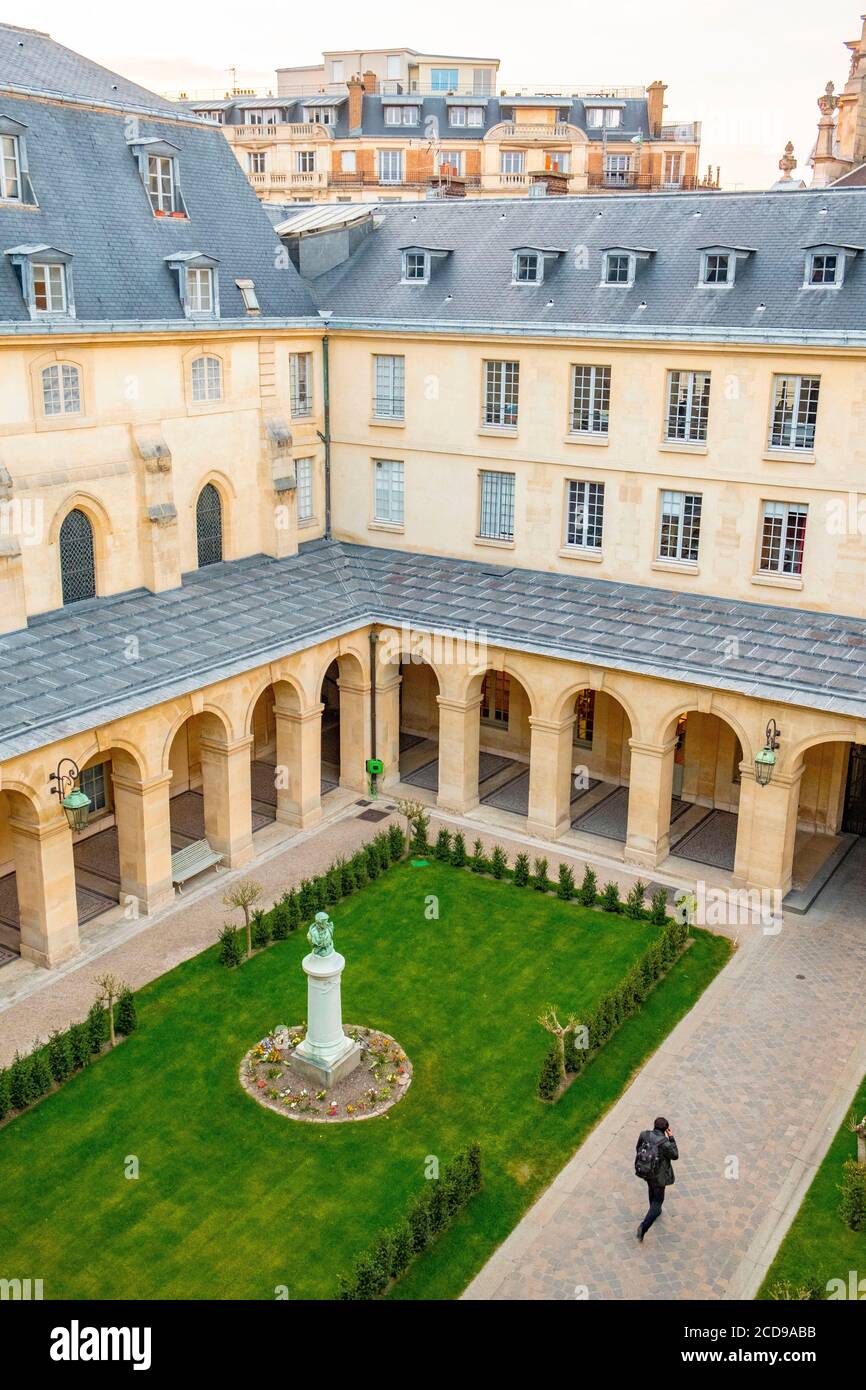 France, Paris, quartier de montagne Sainte Geneviève, Ecole secondaire Henri IV Banque D'Images
