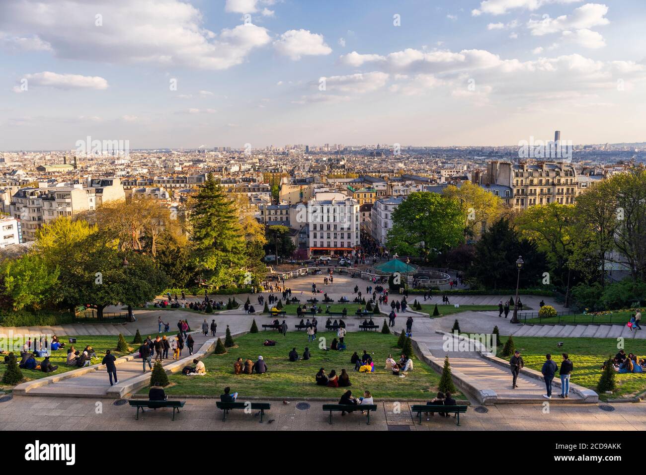 France, Paris, Montmartre, panorama de Paris Banque D'Images