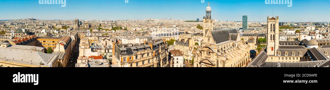 France, Paris, le quartier de la montagne Sainte Geneviève, l'église Saint Etienne du Mont et le lycée Henri IV Banque D'Images