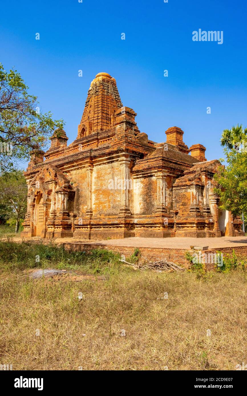 Myanmar (Birmanie), région de Mandalay, site archéologique bouddhiste de Bagan classé au patrimoine mondial de l'UNESCO, Wetkyi dans le temple de Gubyaukgyi Banque D'Images