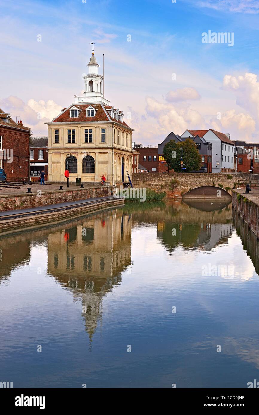 Customs House Purfleet Quay, Kings Lynn sur la côte de Norfolk, Royaume-Uni Banque D'Images